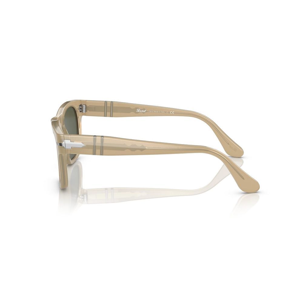 Persol Sunglasses 0PO3269S-116931-52 Beige Opal Frame Green Lenses - Picture 3 of 6